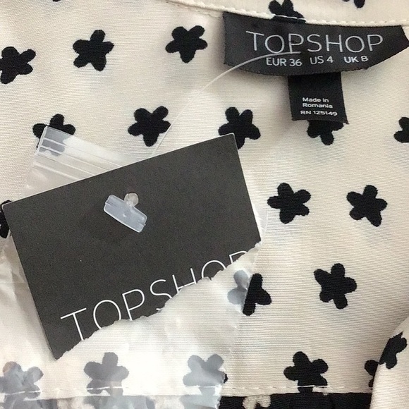 TOPSHOP NWT BLACK/WHITE DRESS - Picture 8 of 8